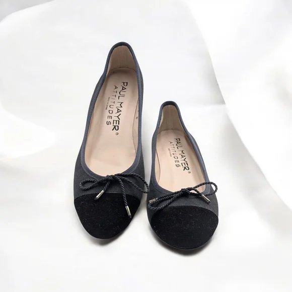 PAUL MAYER - BRAVO Black Ballet Flats_W Size 7 - Picture 2 of 13